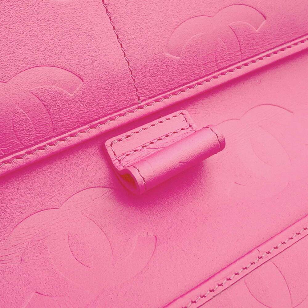 CHANEL Black Lambskin Leather Logo Wallet - Picture 10 of 16